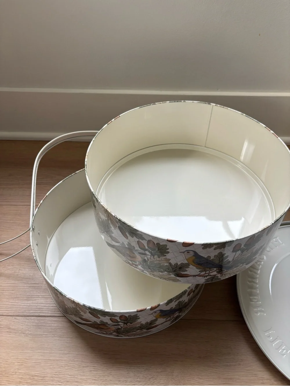 Target John Bird Whimsy Derian 2024 Thanksgiving Double Pie Tin Carrier
